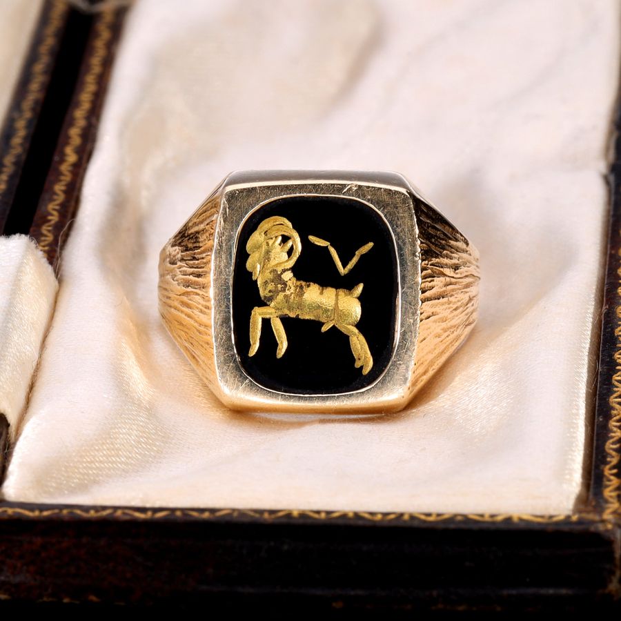 The Vintage 1983 Aries Signet Ring