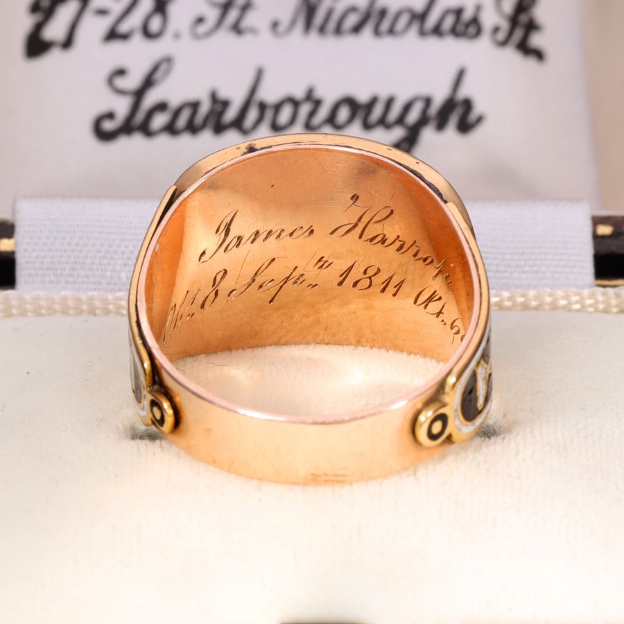 Antique The Antique Georgian 1811 Sacred To Affection Mourning Ring