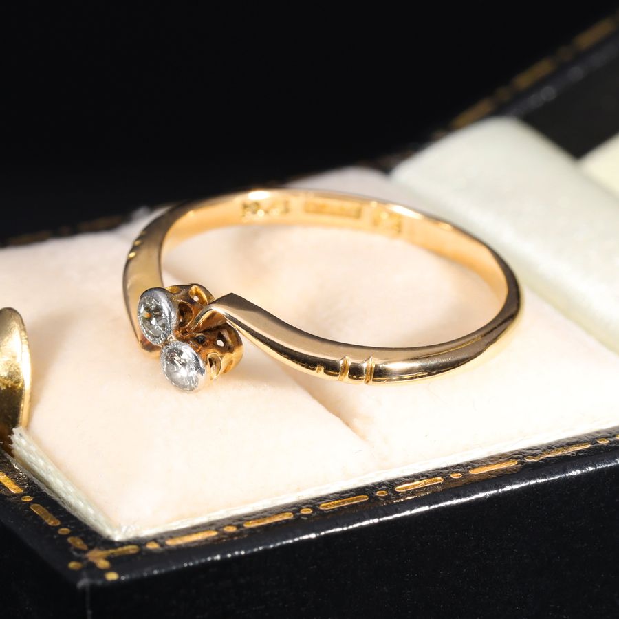 Antique The Antique Toi Et Moi Diamond Dainty Ring