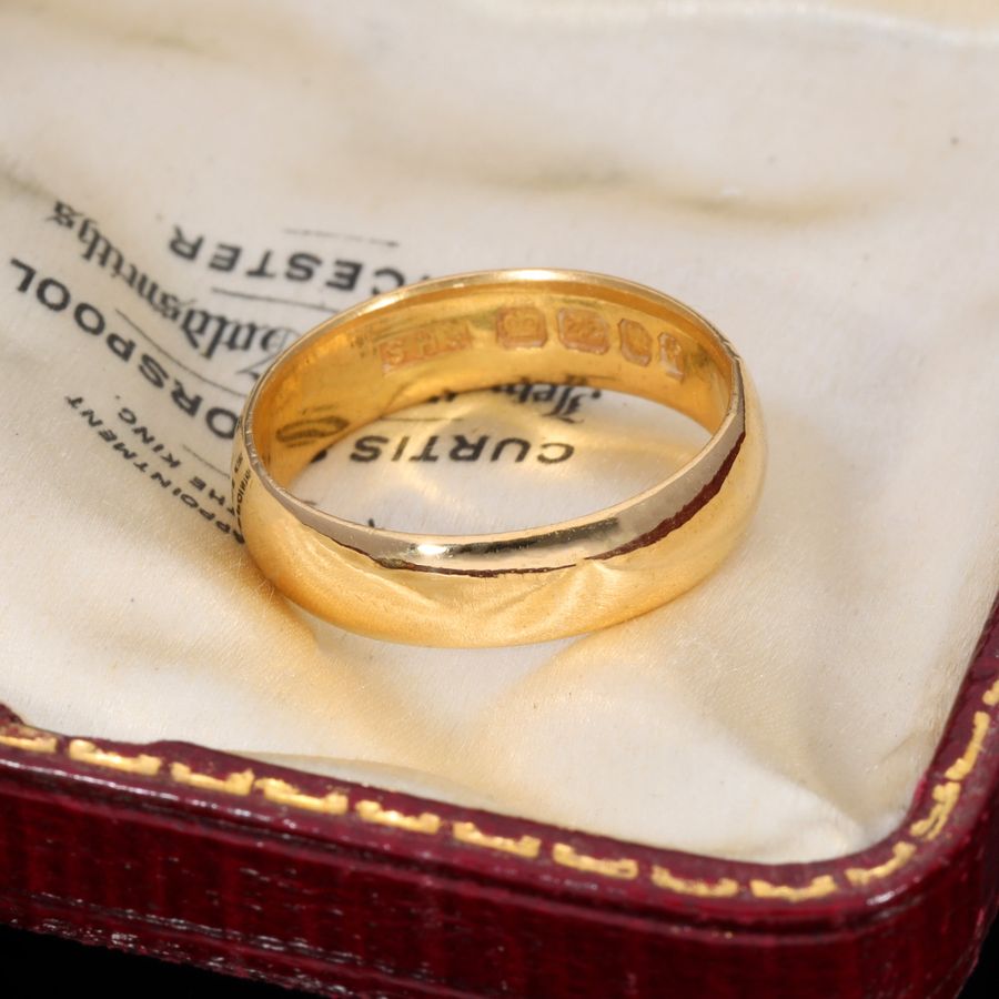 Antique The Vintage 1961 22ct Gold Wedding Ring