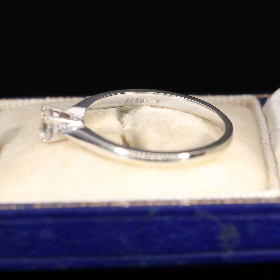 Antique The Vintage Brilliant Cut Diamond Solitaire Petite Ring