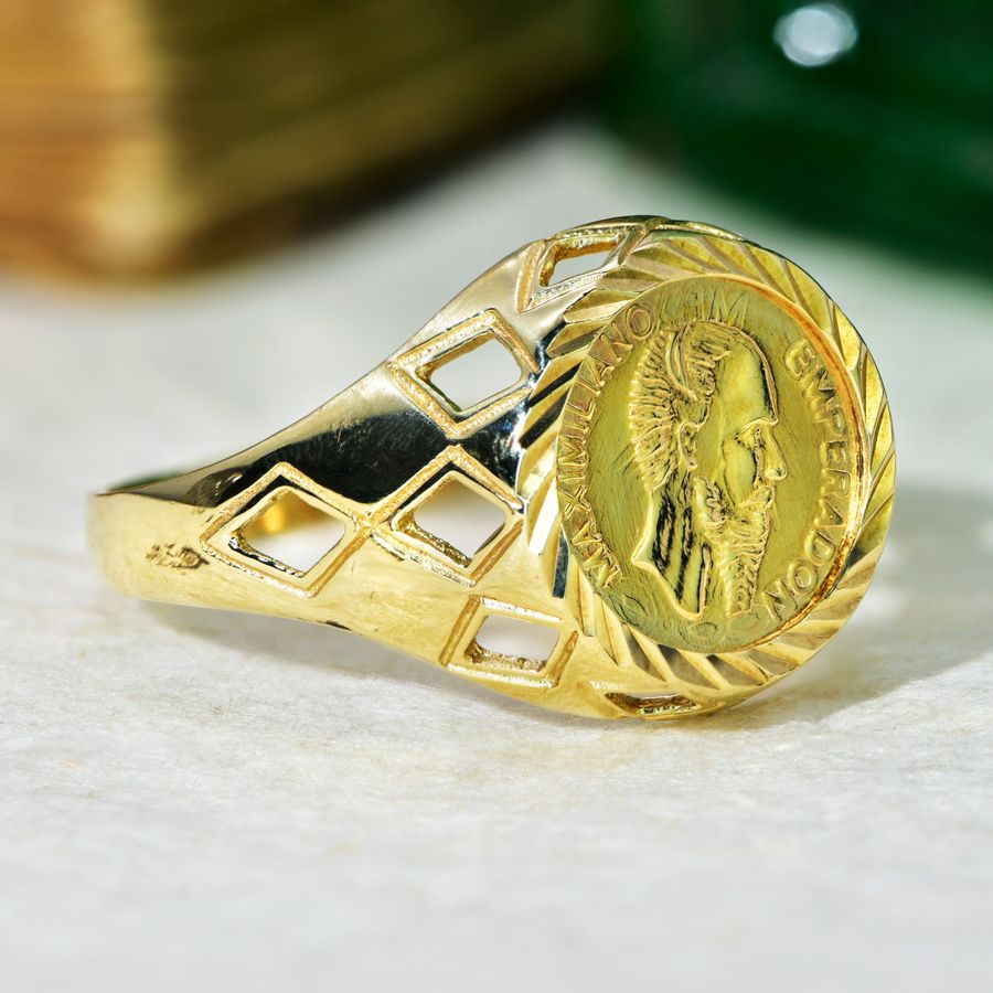 Antique The Vintage 1989 Maximiliano Emperadon Signet Ring