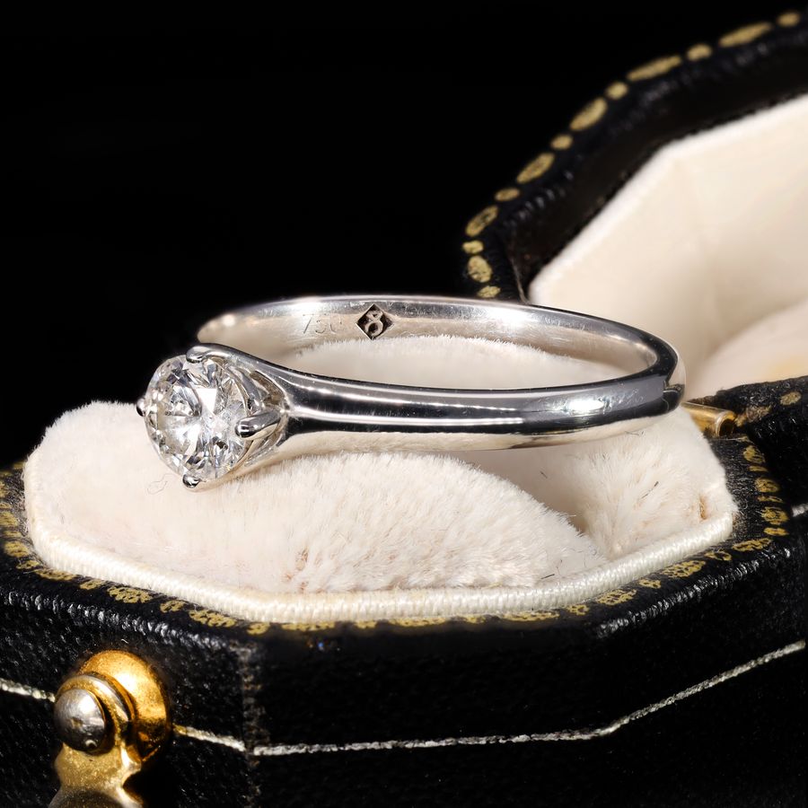 Antique The Brilliant Cut Solitaire Diamond Radiant Ring