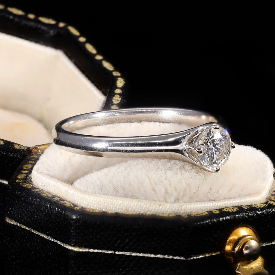 Antique The Brilliant Cut Solitaire Diamond Radiant Ring