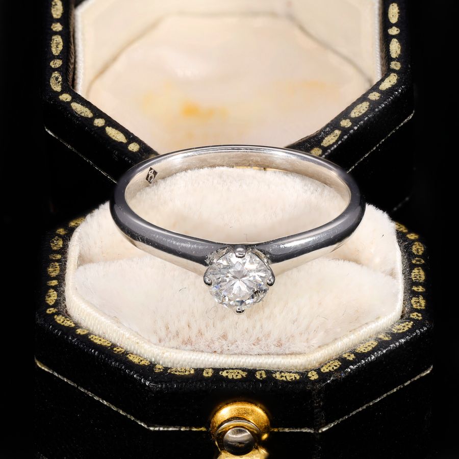 Antique The Brilliant Cut Solitaire Diamond Radiant Ring