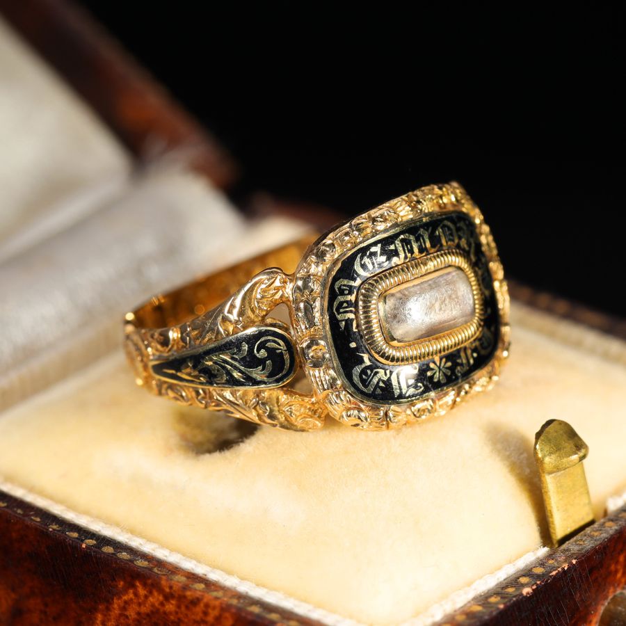 Antique The Antique 1830 William IV Mourning Ring