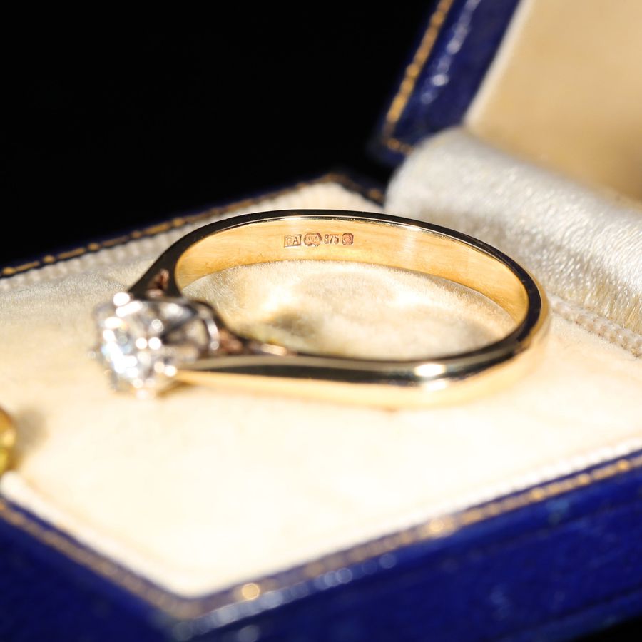 Antique The Vintage Brilliant Cut Diamond Solitaire Classic Ring