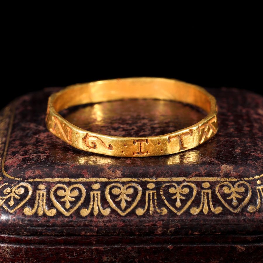 Antique The Medieval 13th Century Lovers Posy Ring