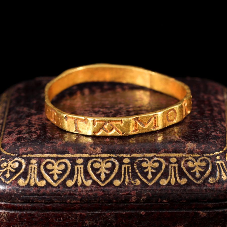 Antique The Medieval 13th Century Lovers Posy Ring