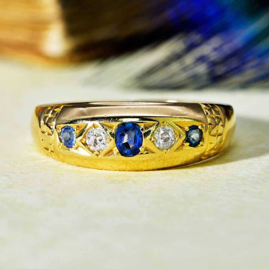 Old sapphire clearance and diamond rings