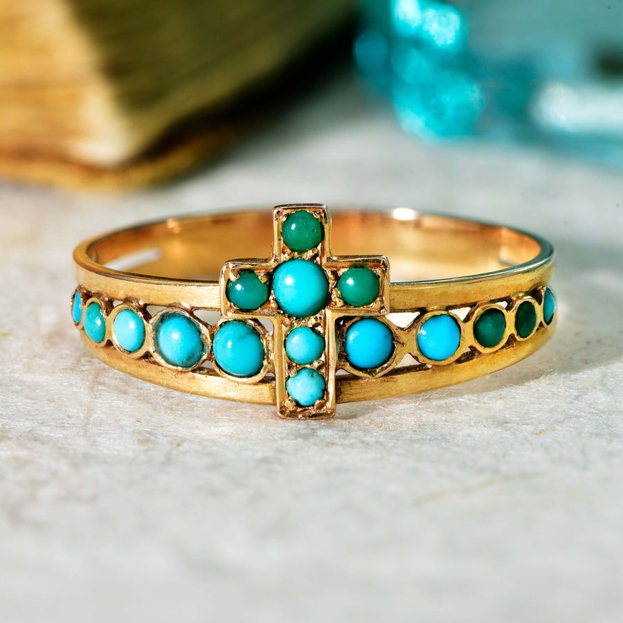 Antique hot sale turquoise ring