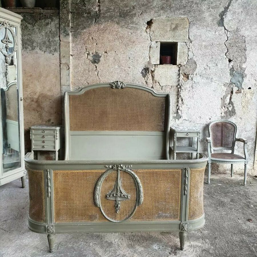Antique French Bed, Louis XVI Provencal Bedroom Set