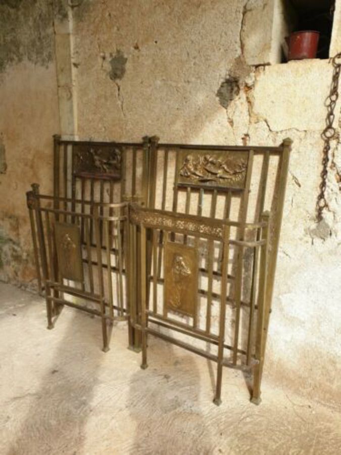 Antique French Bed, Antique Italian Brass Liberty Super King Size Bed