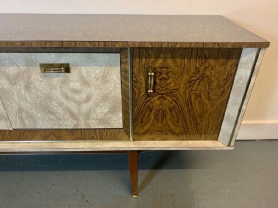 Antique A Rare  & Beautiful 60’s Year Old Retro Formica Sideboard. C 1950’s 60’s