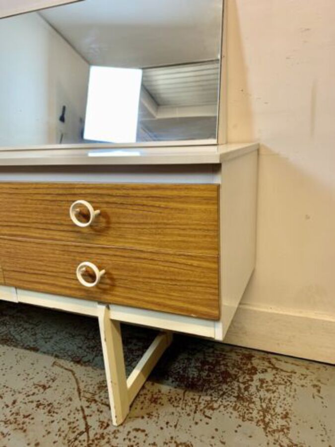 Antique A Vintage Retro Melamine Dressing Table 1960’s. Rare & Beautiful. 70 Years Old.