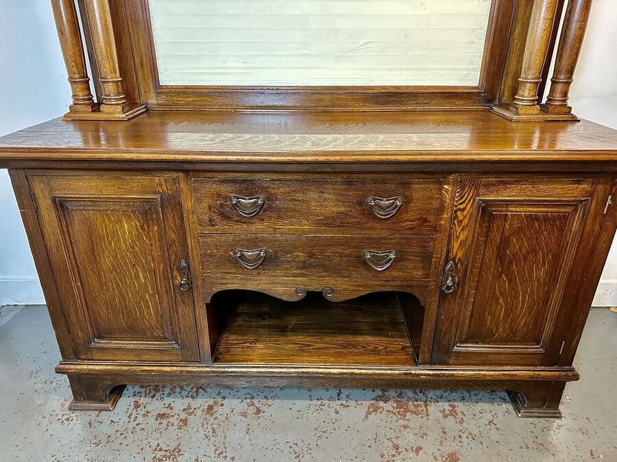 Antique A Rare & Beautiful 120 Year Old Victorian Antique Art & Crafts Sideboard. C1900