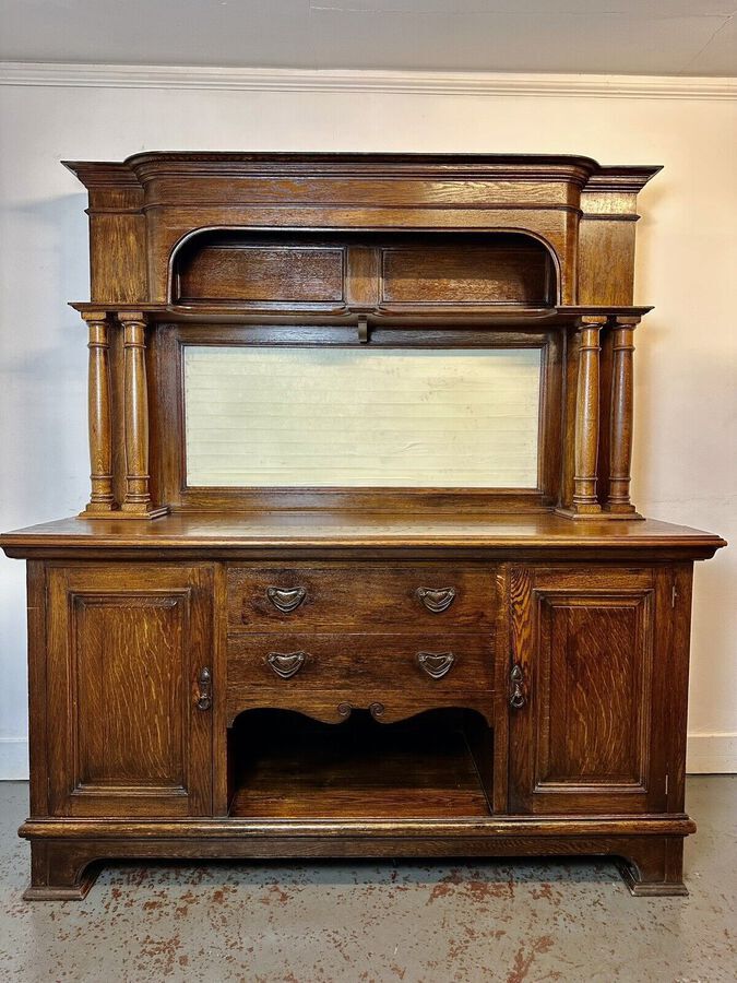 Antique A Rare & Beautiful 120 Year Old Victorian Antique Art & Crafts Sideboard. C1900