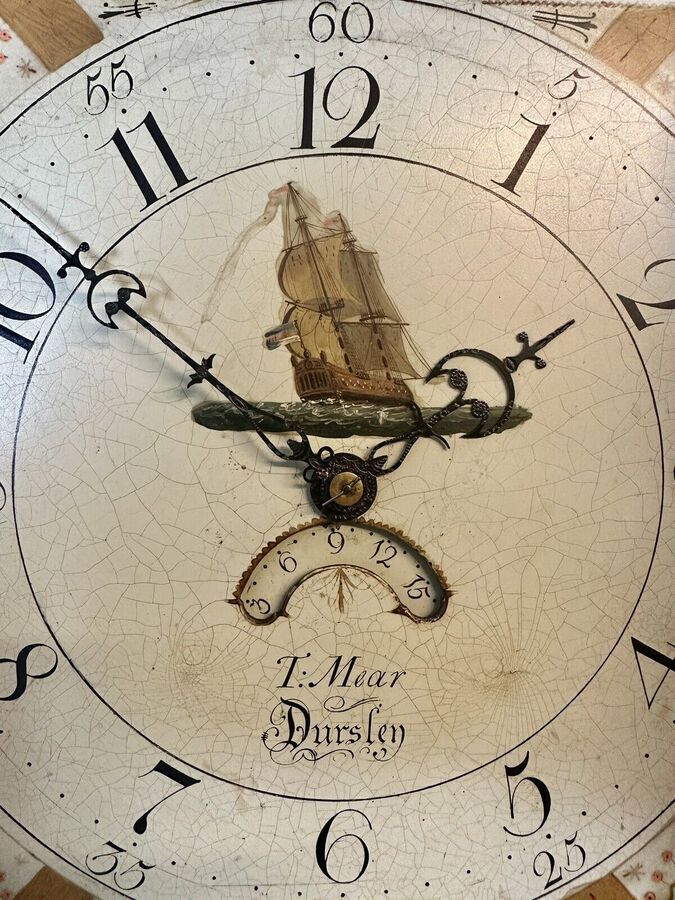 Antique A Rare & Beautiful 230 Year Old Antique Longcase Grandfather Clock. C1790
