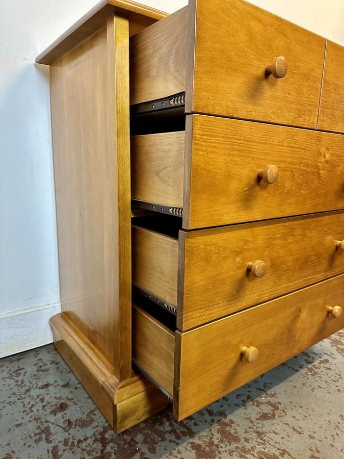 Antique A Lovely Oak Nursery Chest of Drawers By Boori Baby Furniture With Baby Change.