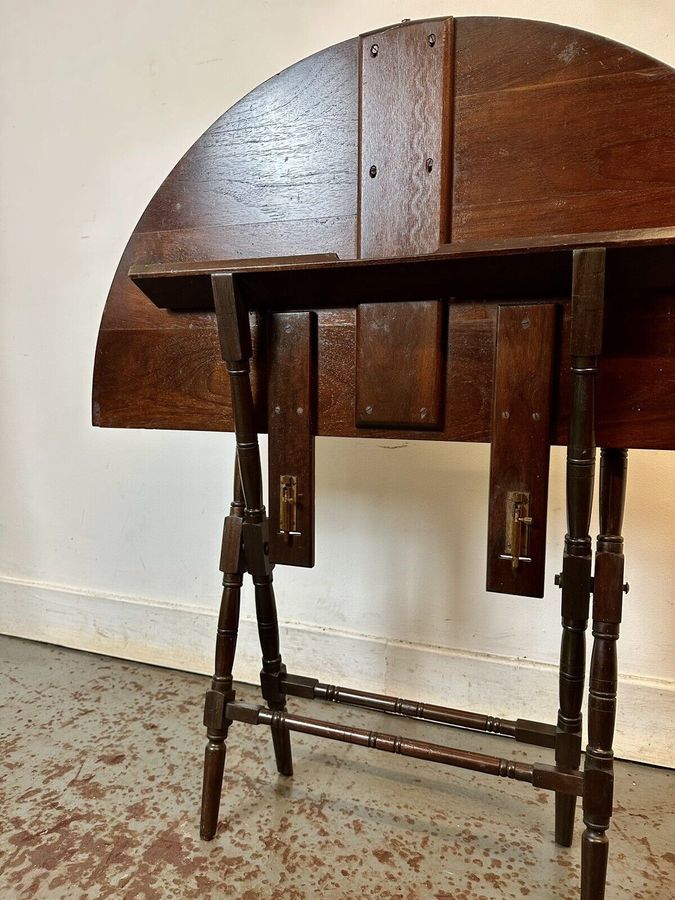 Antique A Rare & Beautiful 140 Year Old Victorian Antique Folding Campaign Table. c1880