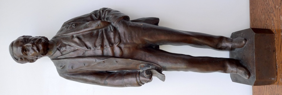 Antique 19th Century Bronze Statue of Jules Marmottan by Emile-Louis Truffot