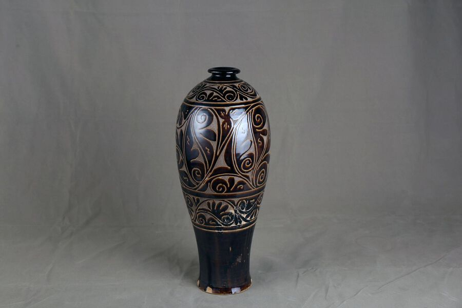 Engraved vase