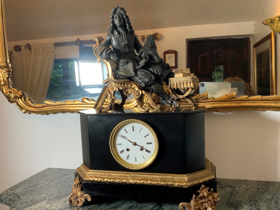 Rare Louis XV1 French Clock Circa 1850 Original and Overhauled