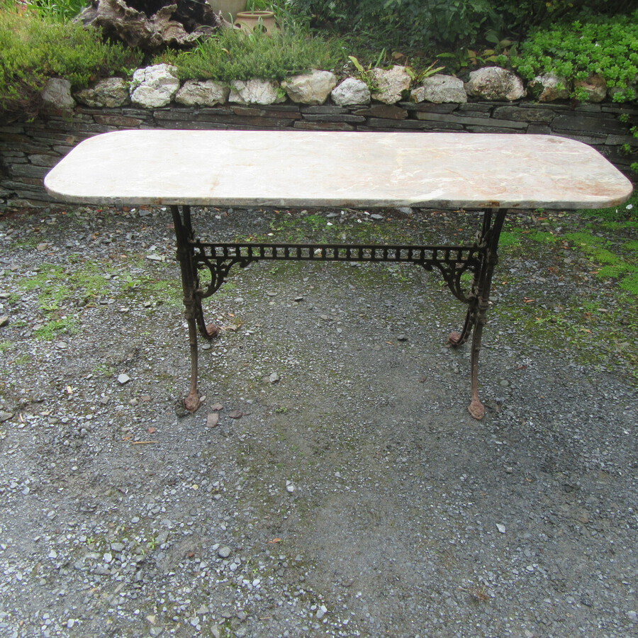 Antique ANTIQUE COLEBROOKDALE CAST IRON TABLE 