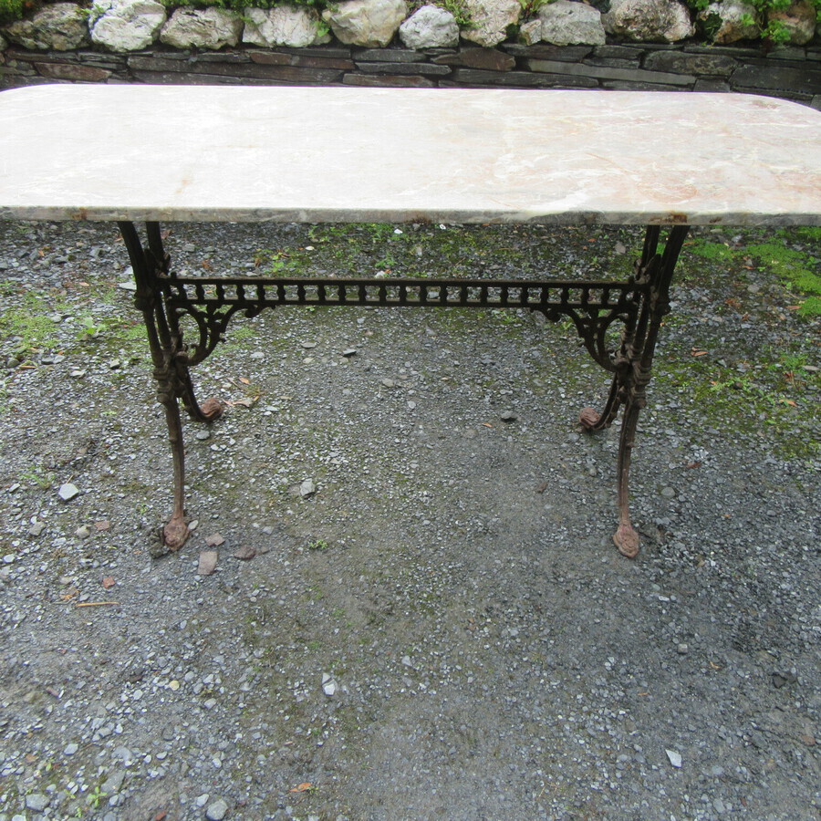 Antique ANTIQUE COLEBROOKDALE CAST IRON TABLE 