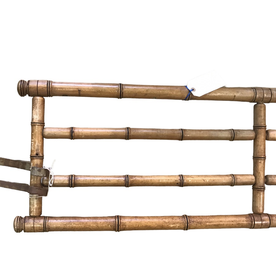 Antique Antique Faux Bamboo Luggage Rack 