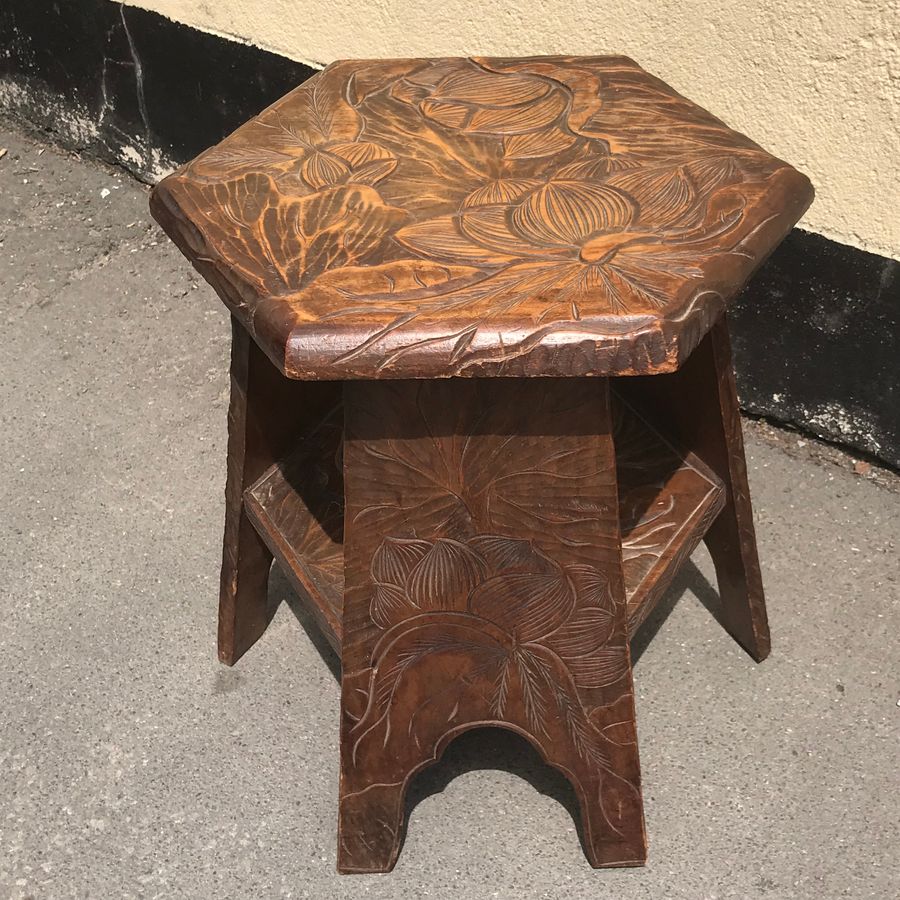Antique Antique Arts & Crafts Occasional Table For Liberty of London
