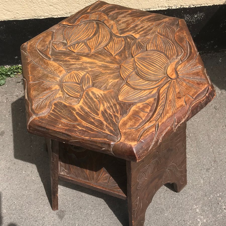 Antique Antique Arts & Crafts Occasional Table For Liberty of London
