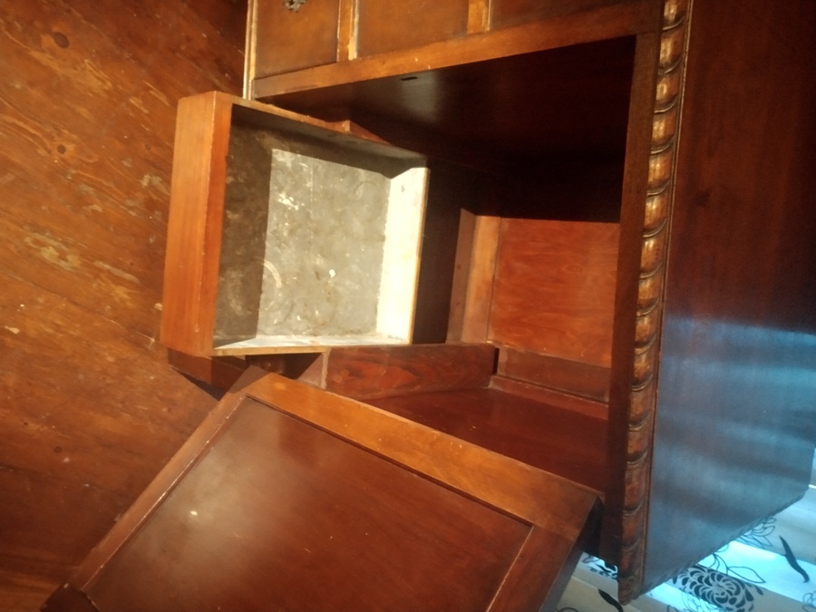 Antique Antique Oak Dresser Base