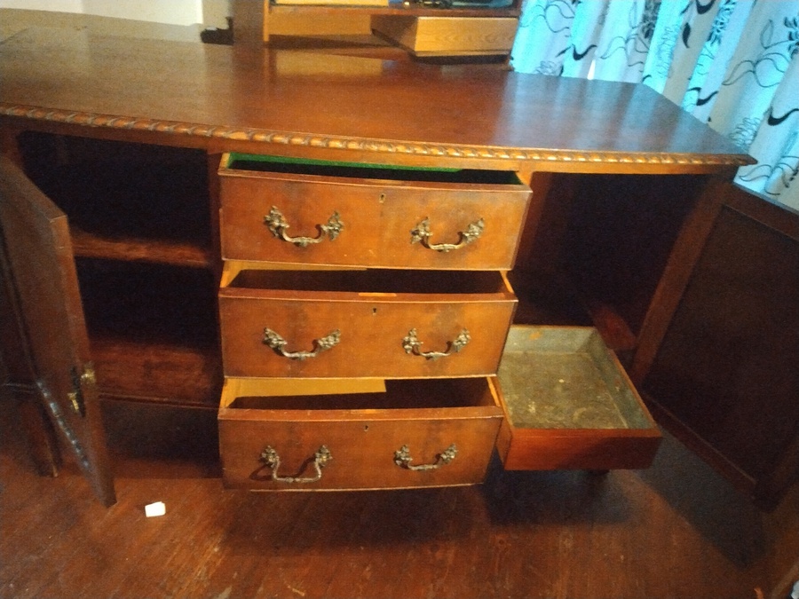 Antique Antique Oak Dresser Base