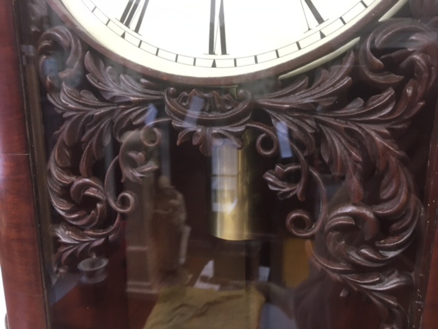 Antique A Superb 19th Century Mahogany Wall Regulator With Centre-Sweep Seconds, By Dent of London, Circa 1870