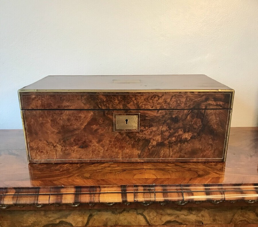 Antique Superb Quality Victorian Stationary Box Circa 1875