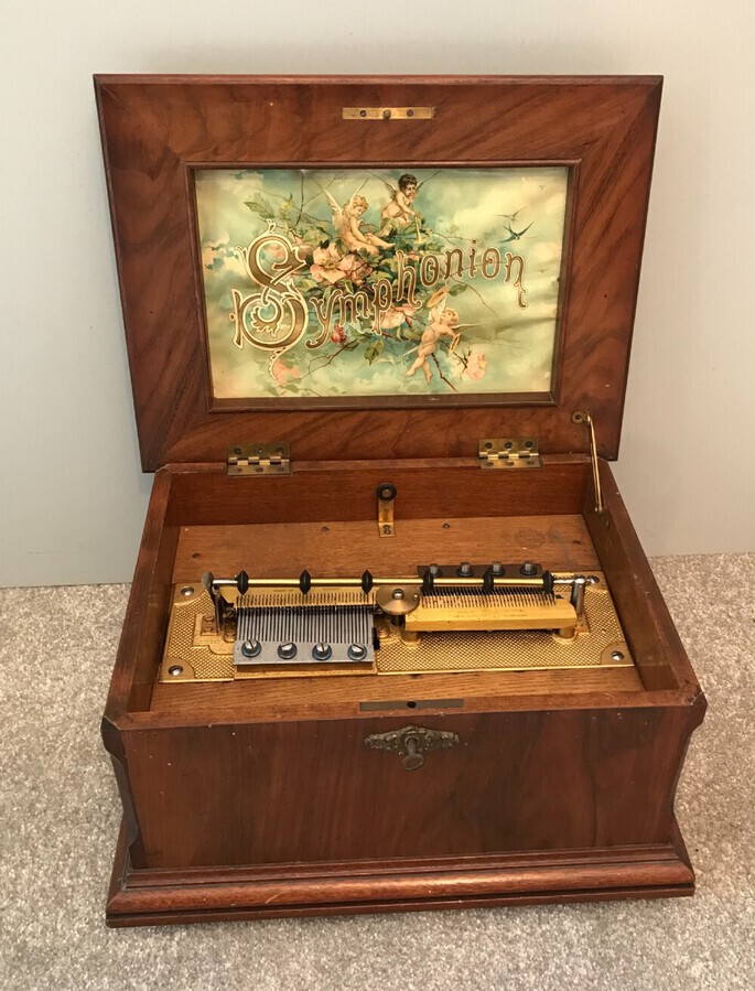 Antique Musical Symphonion , Music Box Circa 1900