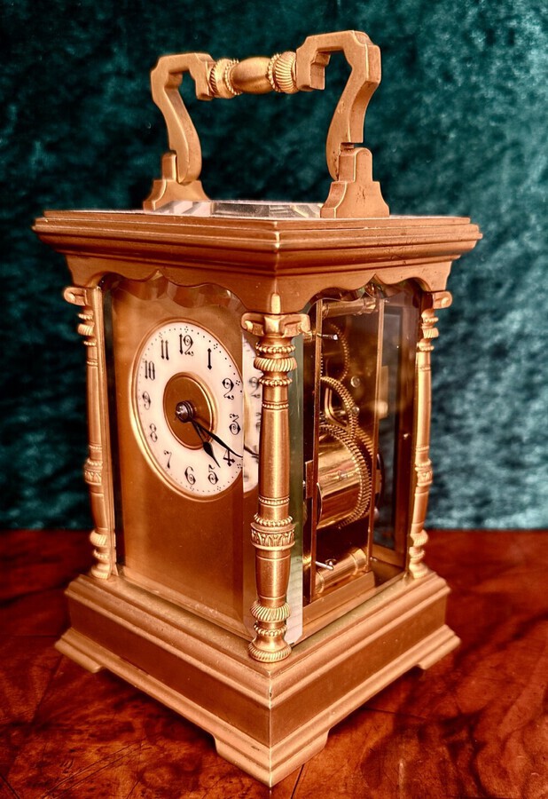 Antique Very Unusual Carriage Clock Circa 1900