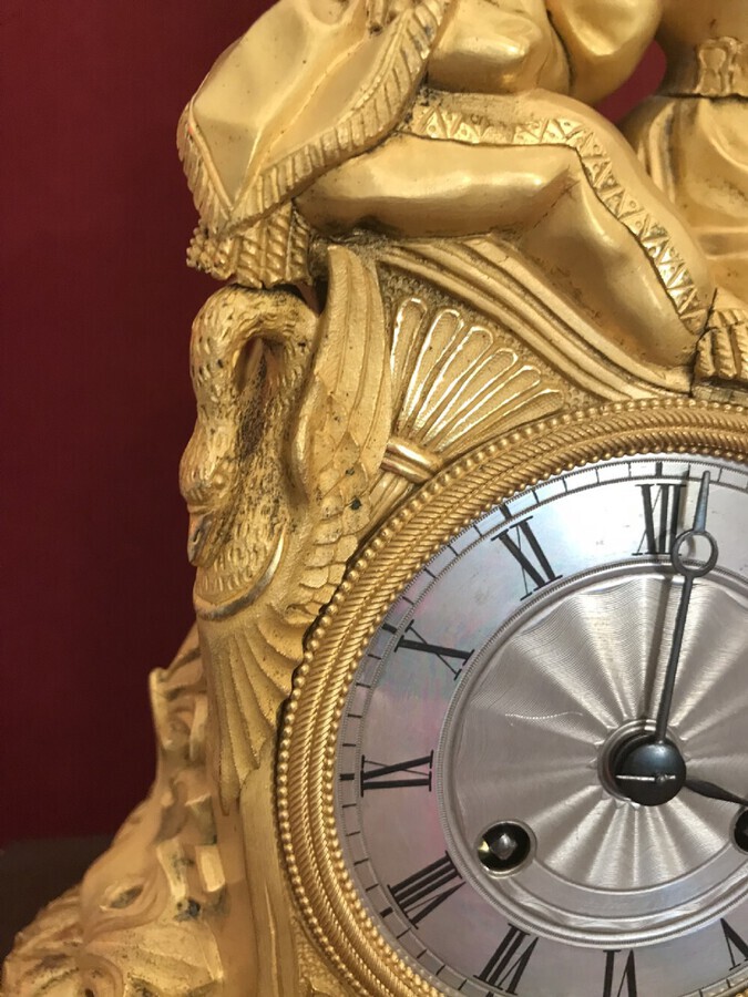 Antique Fine Regency Eight-day Striking Mantle Clock Circa 1830