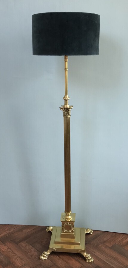 A Good And Large Standard Lamp Circa 1920