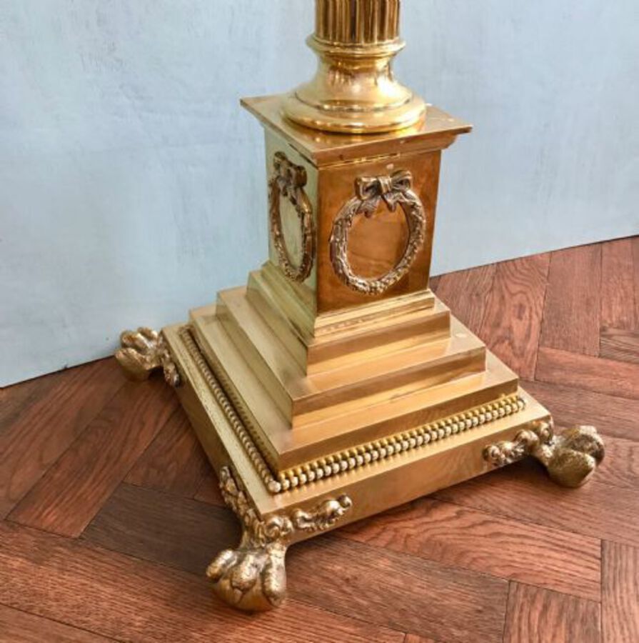 Antique A Good And Large Standard Lamp Circa 1920
