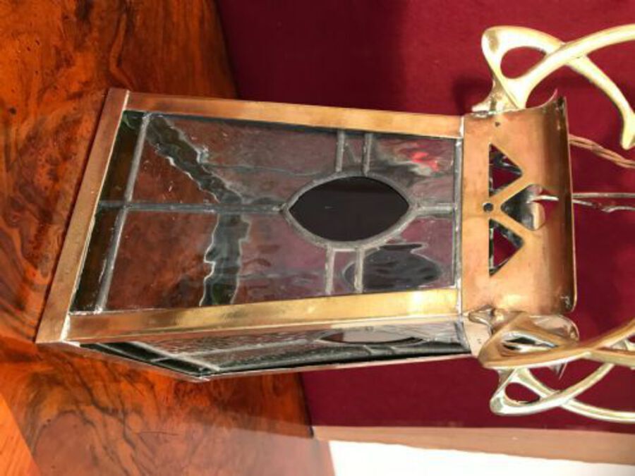 Antique Art Nouveau Lantern, Lamp, Circa 1890 / 1910