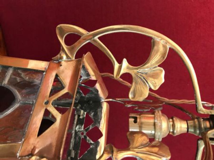 Antique Art Nouveau Lantern, Lamp, Circa 1890 / 1910
