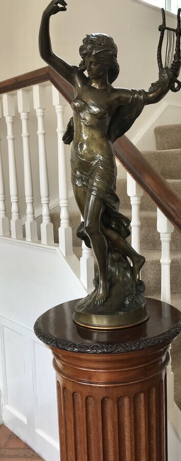 Antique Bronze, Sculpture, Figure, Dancer,Circa 1875