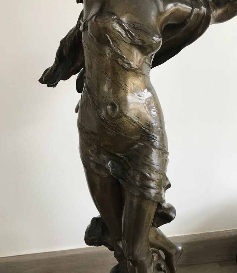 Antique Bronze, Sculpture, Figure, Dancer,Circa 1875
