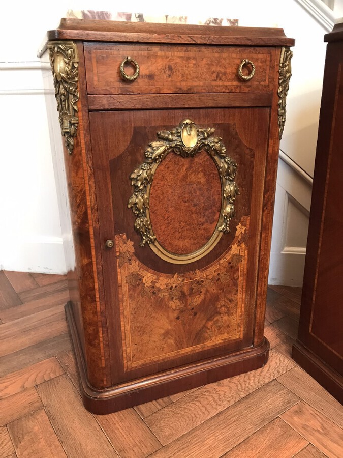 Antique A Fine Pair Of French Cabinets, Side Tables. Bedside Tables Circa 1880