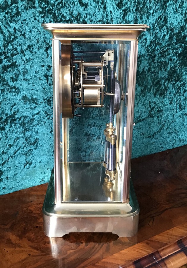 Antique Mantel Clock Circa 1890. A Good And Large Four Glass, Mantle Clock Circa 1880