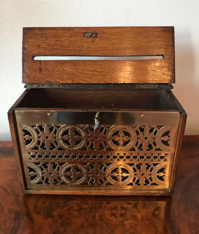 Antique Edwardian Country House Letterbox Circa 1900