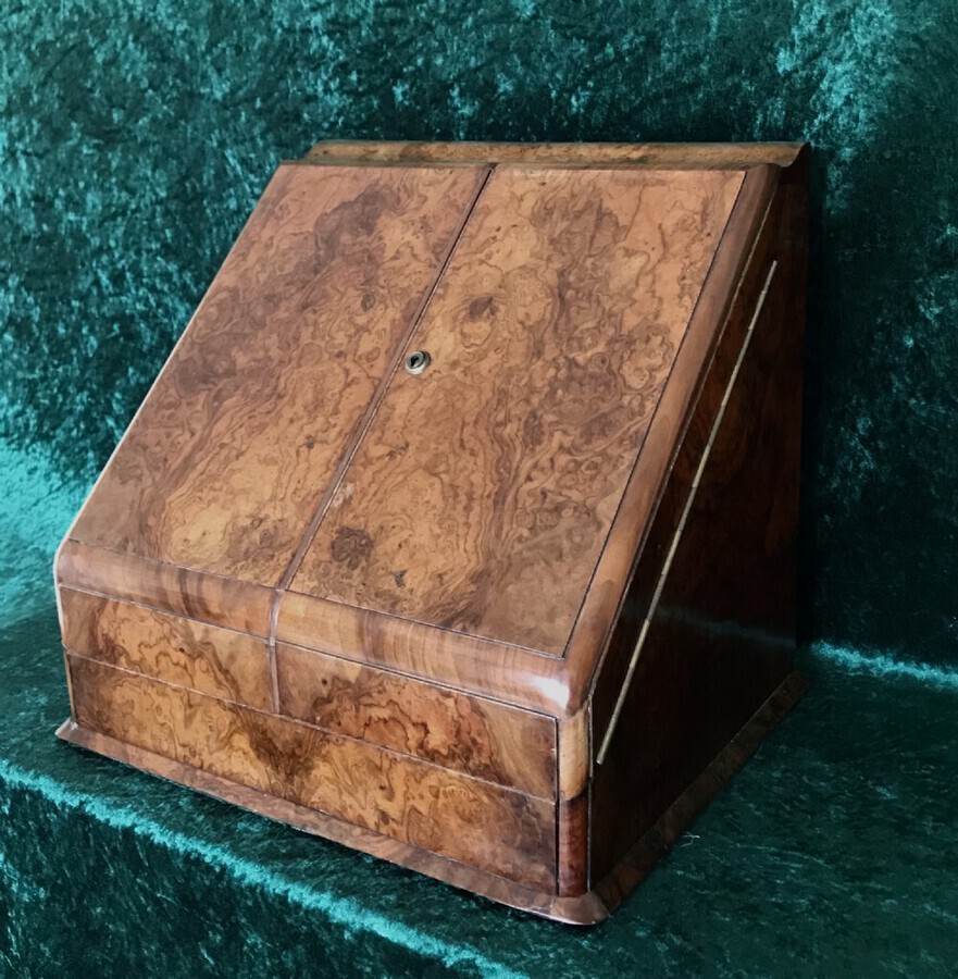 Antique Asprey. Stationery, Writing Box. Walnut Desk. Cabinet Circa 1890