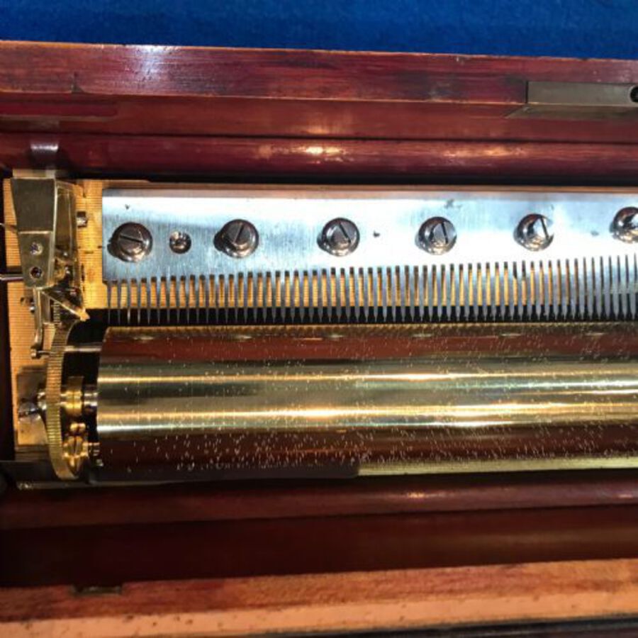 Antique A Fine  Victorian Music Box Circa 1875